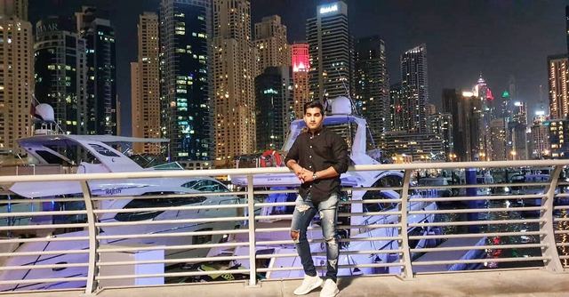 Dubai Marina at night