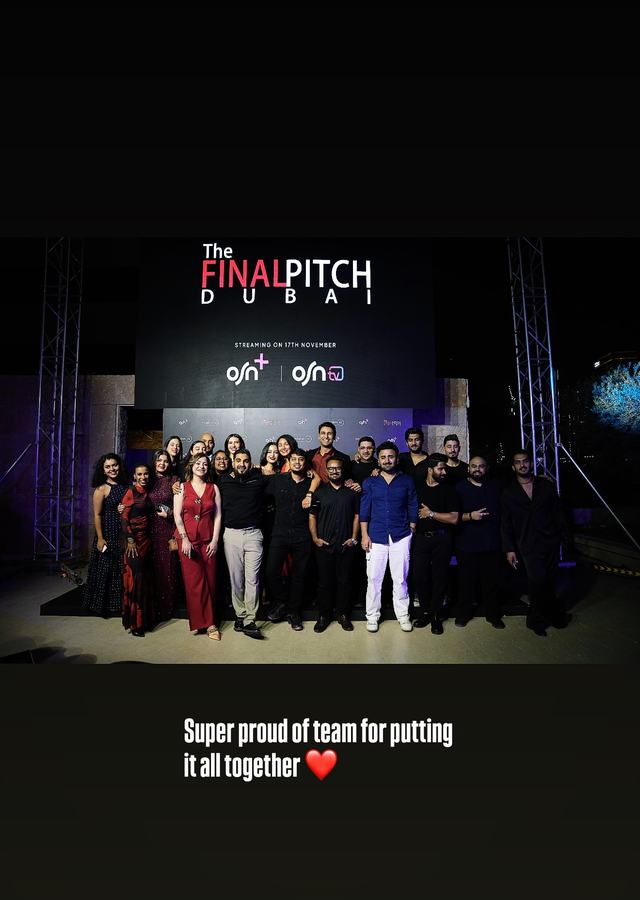 The Final Pitch Dubai premiere team photo
